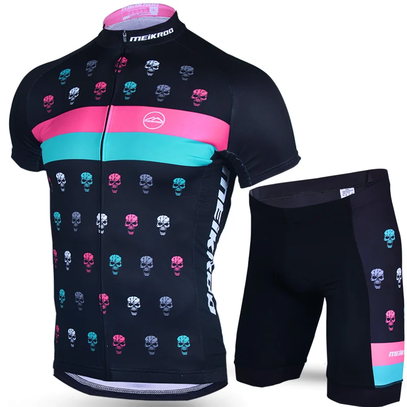 

Meikroo Cycling Clothing Short Men's Ropha Bike jersey sets Breathable Anti-UV Bicycle Wear Short Sleeve Cycling Jersey Sets