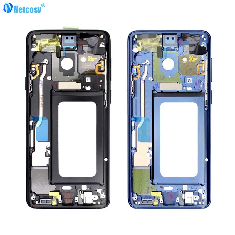 

Netcosy For Samsung GALAXY S9 Plus G9650 Back Mid Middle Frame Rear Housing Cover Bezel Replacement repair parts For s9+ G9650