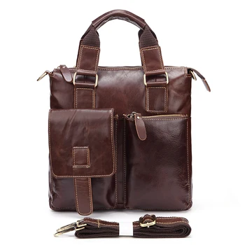 

Men's retro crazy horse leather Totes bag handbag New fashion casual genuine leather men's bag shoulder slung bag crossbody bag