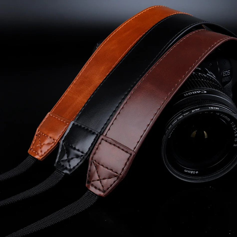Из искусственной кожи DSLR Плечевой Ремень для камеры нашейных ремней для Nikon Z6 Z7 D7500 D5600 D750 P1000 P900 P900S P610 P600 B700 B750 D90 D3 D4