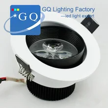 DHL FedEx 3 Вт светодиодный потолочный светильник Светодиодный точечный светильник светодиодный вниз светильник светодиодный неослепляющего Света Напольный Светильник AC85~ 265V