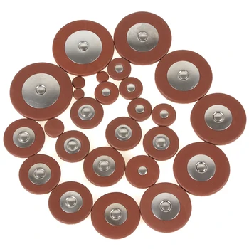 

25Pcs 4.8mm Thickness Professional Orange Sheep Leather Pads for Alto Saxophone