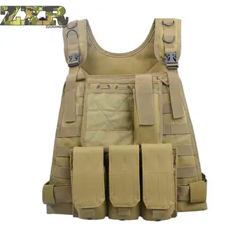 

Zuoxiangru Military Tactical Vest High Quality Airsoft War Game Outdoor Vest For Camping Hiking With Military Tactical Vest