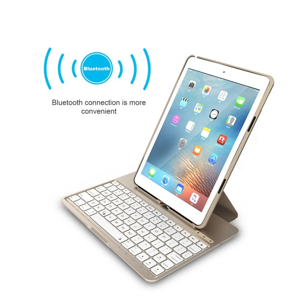 

Bluetooth Keyboard For iPad Pro 9.7inch Keyboard Case Seperatable Detachable Cover Ultra Slim Foldable Smart Protective Case