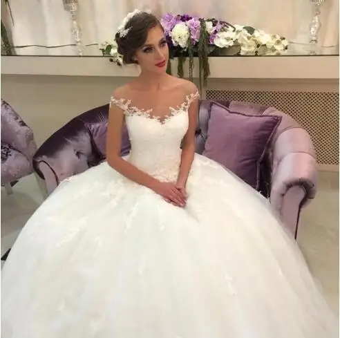 Y Off The Shoulder Ball Gown Wedding Dresses African Traditional Y Off The Shoulder Ball Gown Wedding Dresses African Traditional Sheer Lace Liques Ruffles Full Length