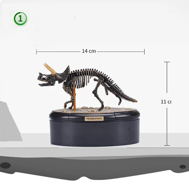 dinosaur assembling building blocks