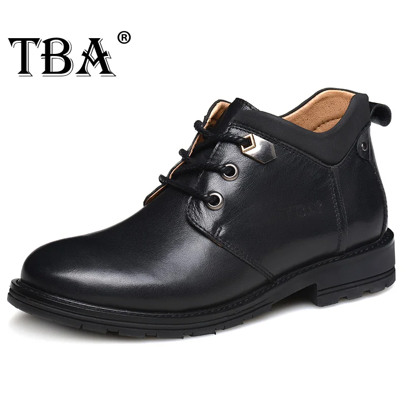 

TBA 5858# New High Quality Men's Martin Boots Cow Split Upper Outsole Male Ankle Boots British Cool Style Boots Walking Shoes