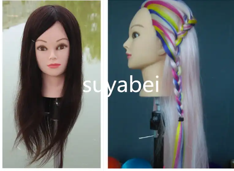 natural hair doll head