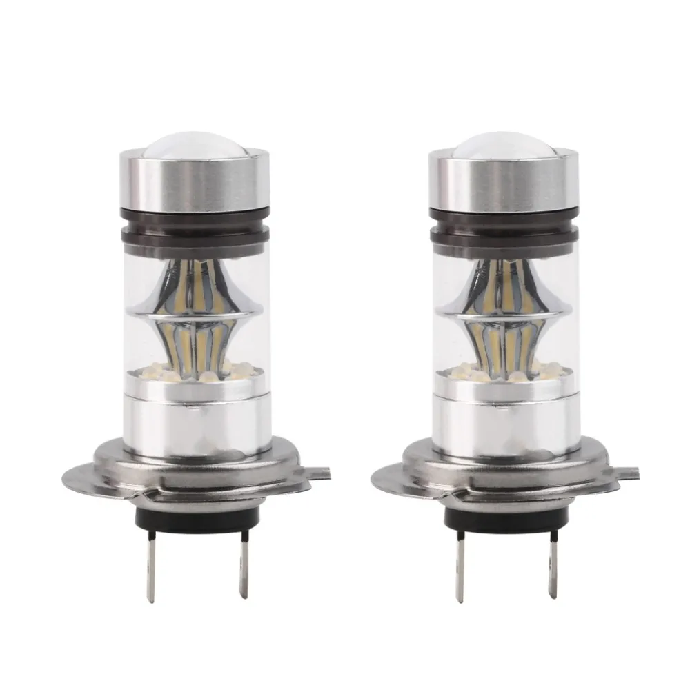 

2pcs/lot H7 100W High Power COB LED Car Auto DRL Driving Fog Tail Headlight Light Lamp Bulb White 12-24V car styling