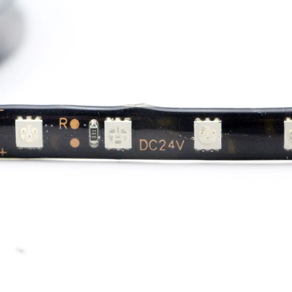 Горячий DC 24V Красный 5M 5050 SMD 60LED/M 300 LED водонепроницаемый гибкий светильник полоса