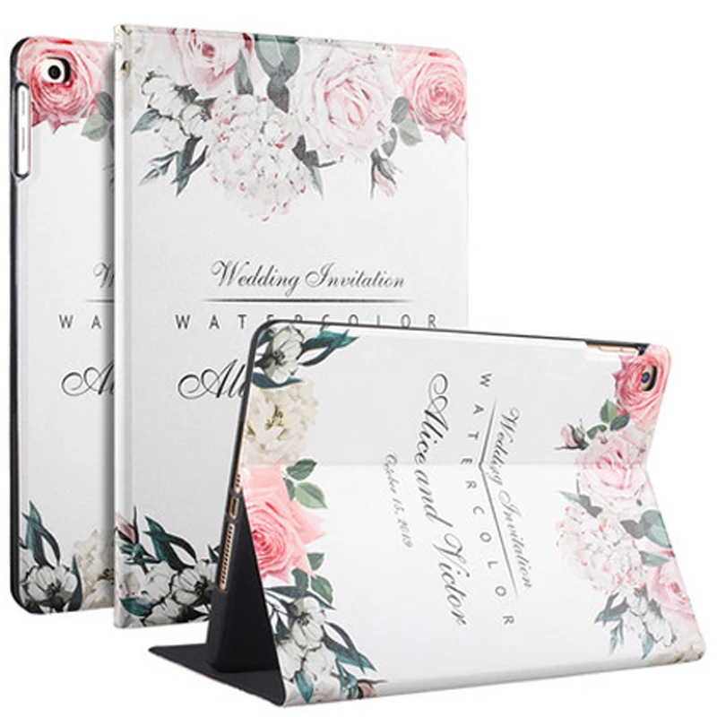 

For iPad 6/air 2 Case, Slim Fit Folio Stand TPU Leather Magnetic Wallet Case with Auto Wake/Sleep Feature Smart Cover
