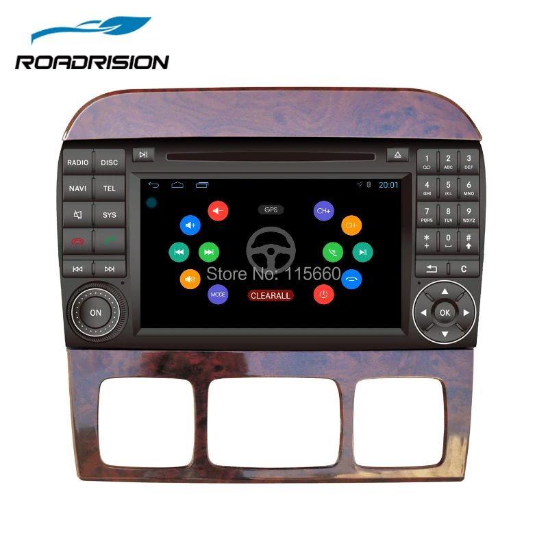 RoadRision 2Din 7 ''автомобильный dvd плеер Android 6 0 для Mercedes Benz S Class W220 W215 S280 S320 S350 S400 радио