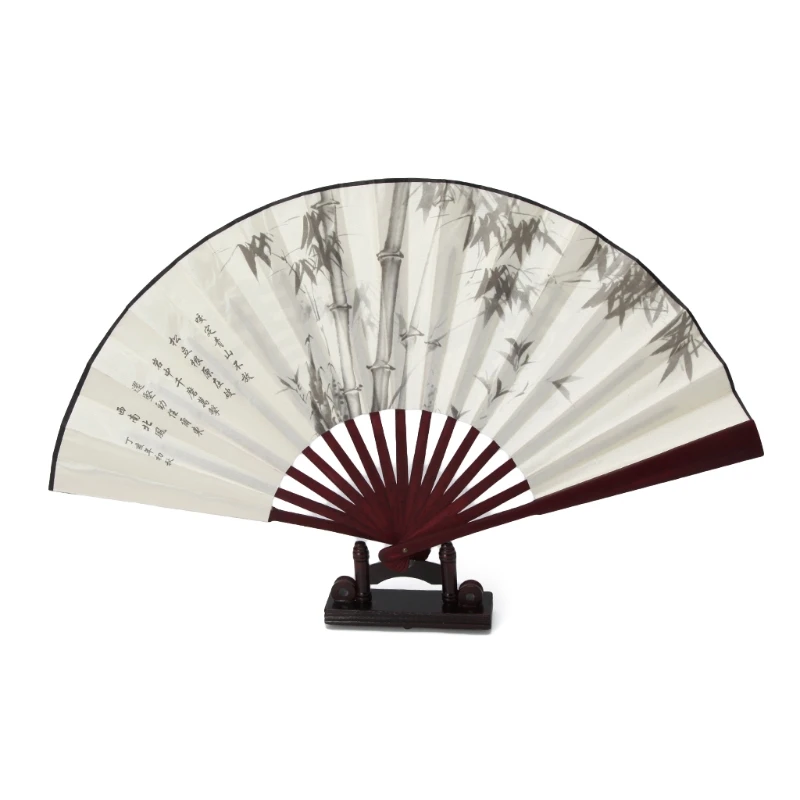 Chinese Style Hand Held Folding Silk Fan For Wedding Event And Party Supplies Beautiful hand-crafted