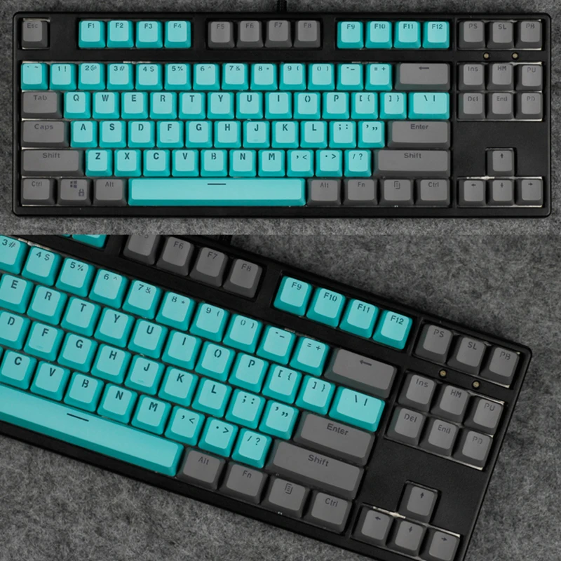 104 клавиш Майами PBT колпачки для с подсветкой EVA цветные ANSI макет OEM профиль