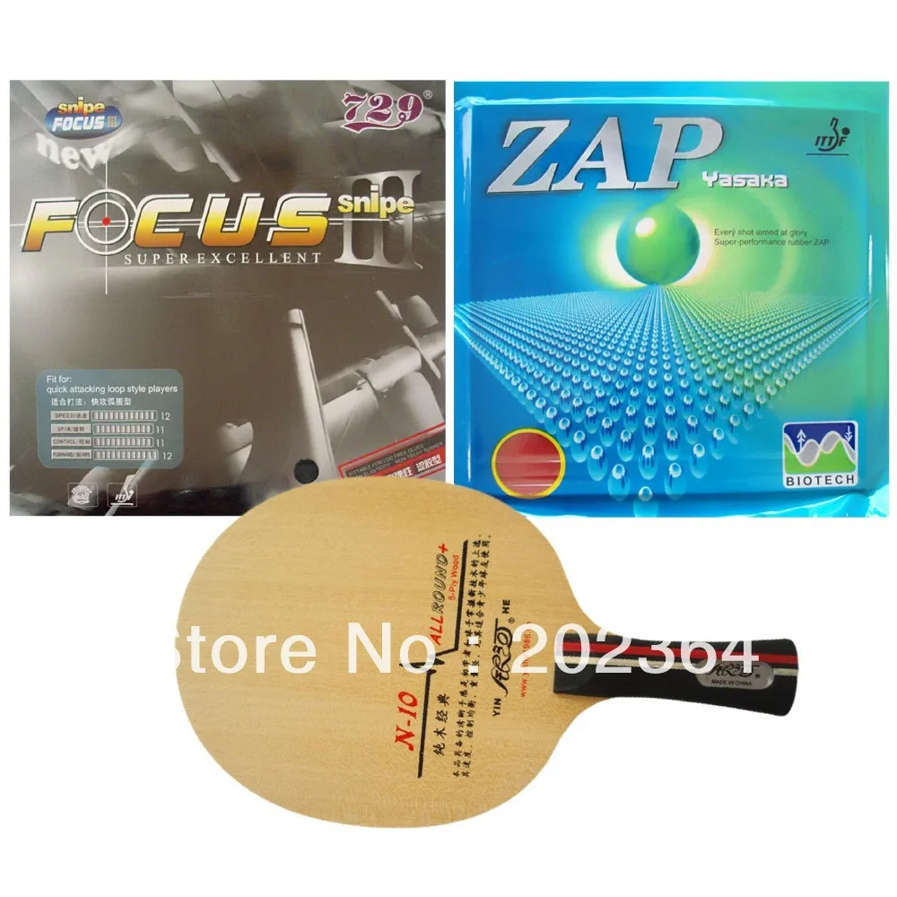 Pro Table Tennis PingPong Combo Racket Galaxy YINHE N 10 with 729 Focus