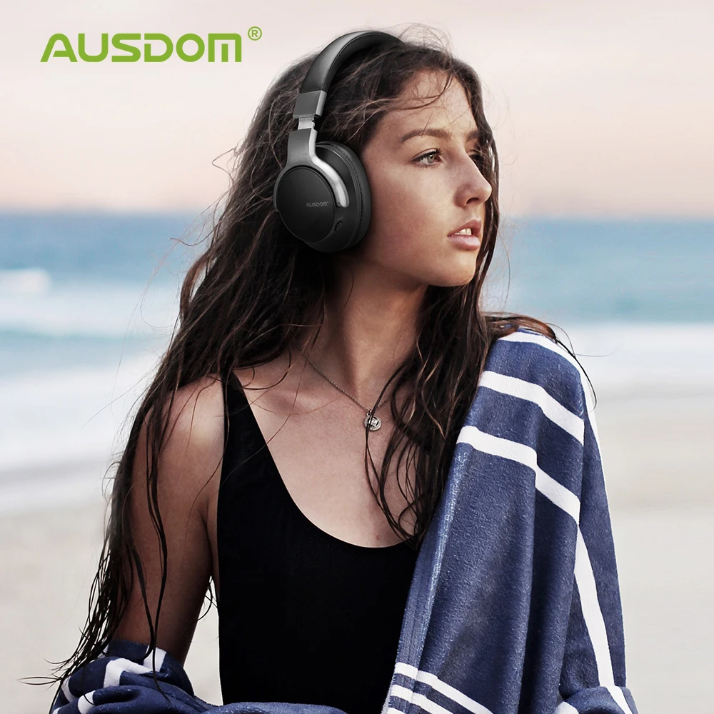 Ausdom ANC8 беспроводные Bluetooth наушники с активным шумоподавлением 20H Playtime Hifi Super Bass