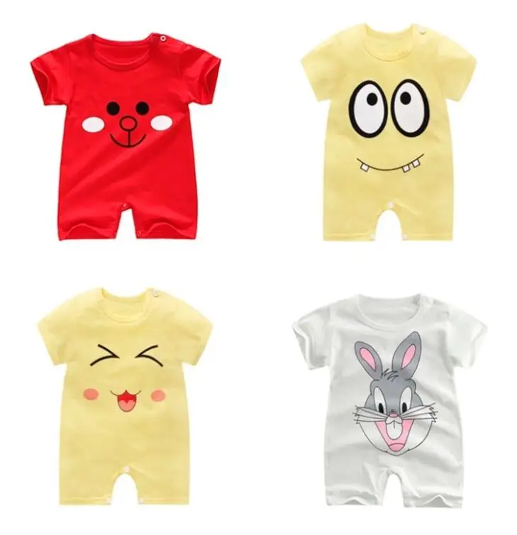 

2019 Cotton Romper Newborn Infant Baby Boy Girl Kids Cotton Romper Jumpsuit Bodysuit Clothes Outfit