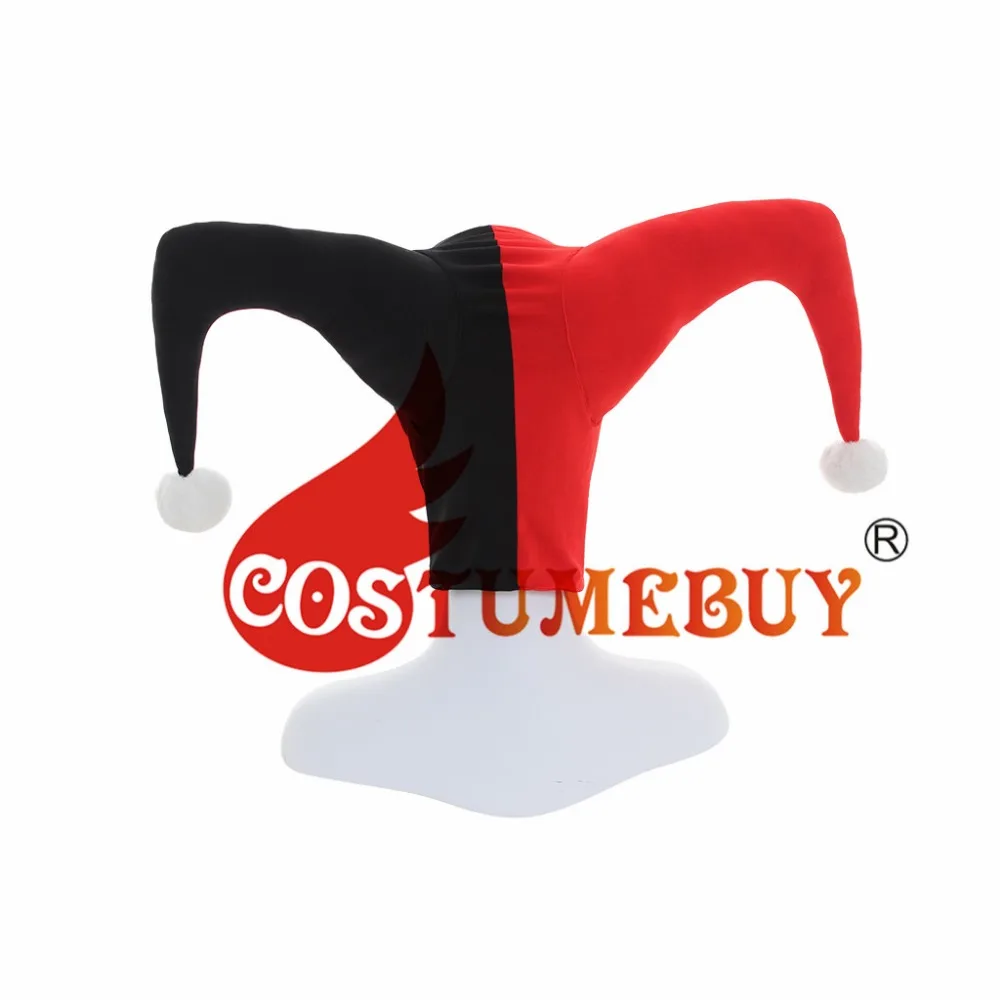 Costumebuy отряд самоубийц Джокер Куинн костюмы для косплея для женщин плохой девушки маска шляпа Хэллоуин реквизит головной убор