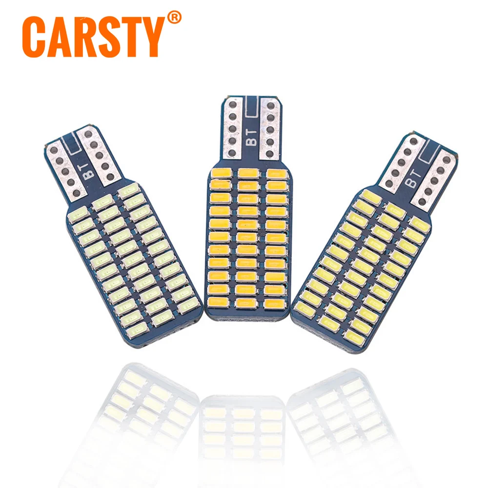 Carsty 2x W5w светодиодный T10 лампочки Canbus 3014 автомобиля 168 194 указатель поворота
