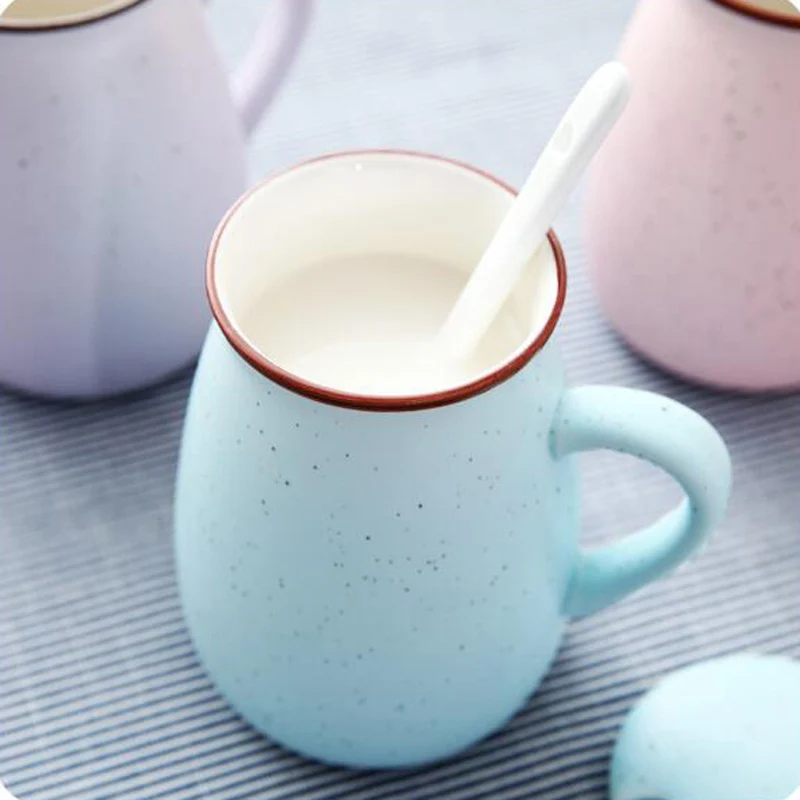 400 мл кофейная кружка Новинка Sky Star Tazas De Ceramica Creativas с крышкой молочная вода