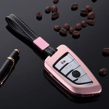 

Aluminum Alloy Car Key Cover Case Fob Frame For BMW 520 525 730li 740 118 320i 1 3 5 7 Series X3 X4 M3 M4 M5 keychain