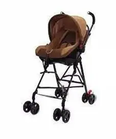 Детская коляска для новорожденных, легкие коляски, складные, портативные, с детским автомобилем, корзина для безопасности, стальная горная детская Автомобильная рама - Цвет: coffee