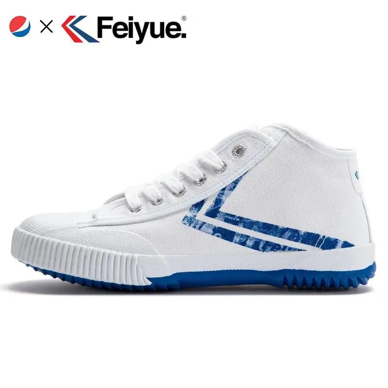 Feiyue обувь Оригинальное сотрудничество новая классическая обувь для боевых искусств для китайского кунг-фу мужская женская обувь кроссовки - Цвет: white 8505G