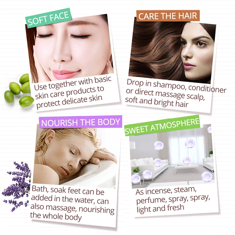 ROREC 100% مكافحة حب الشباب الخزامى الزيوت الأساسية مجمع مصنع مرطب النفط السيطرة انكماشية المسام الوجه-الجمال النفط