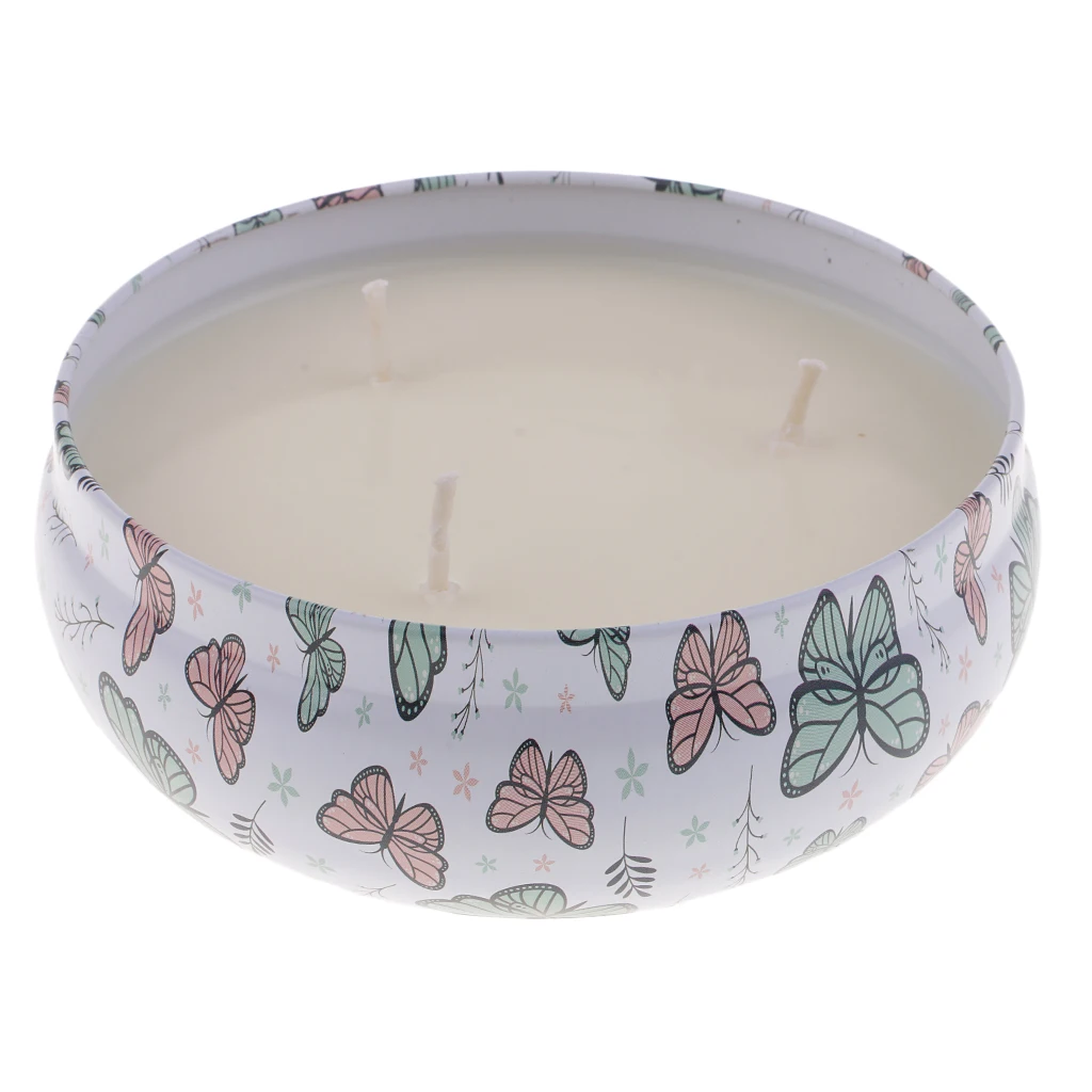 2 Scents 3 Wick Scented Candles Natural Soy Wax Portable Travel Tin Candle Gifts for Aromatherapy Wedding Party Home Decor Yoga