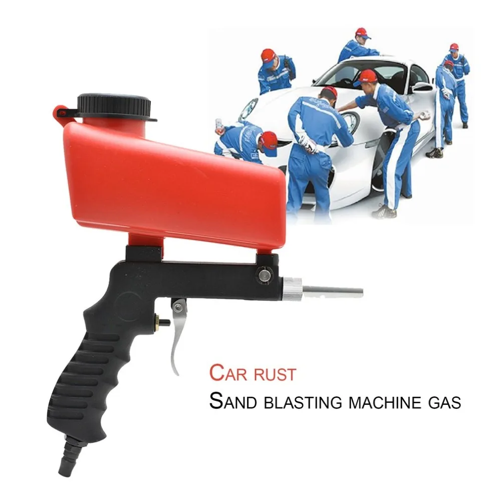 Gravity Feed Portable Air Sandblast Sand Spray Gun Car Rust Remove Sandblaster Air Tools Car