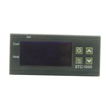 Практичный светодиодный цифровой регулятор температуры STC-1000 12 В 24 В 220 В терморегулятор Термостат с нагревателем и охладителем