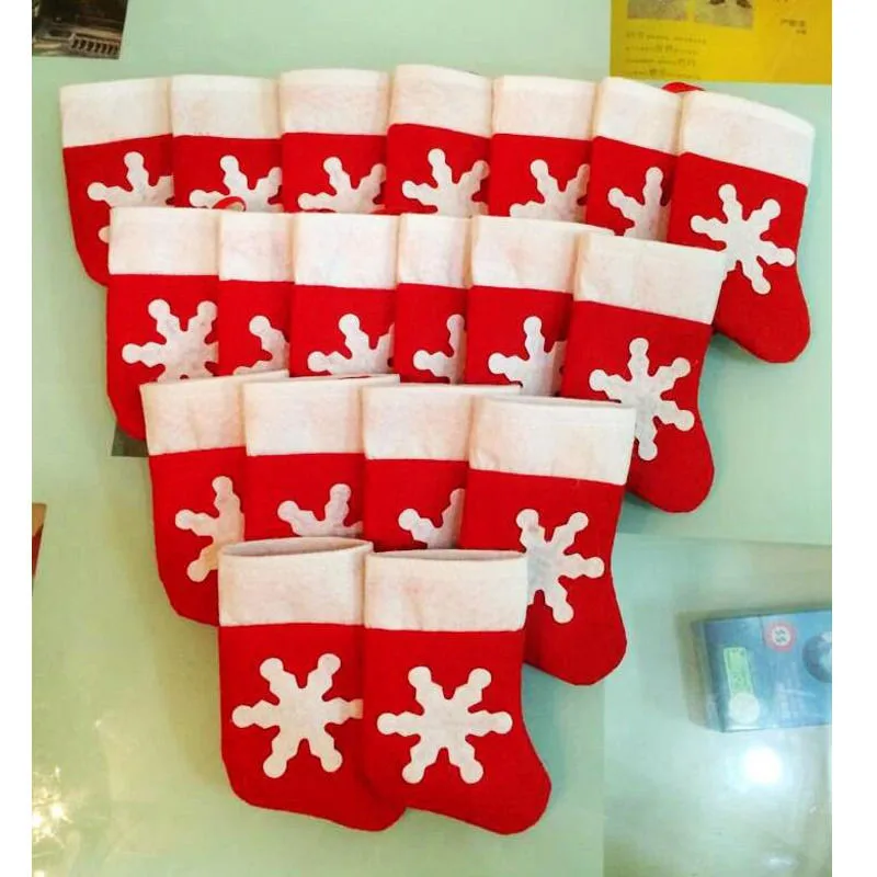12pc snowflake christmas stocking
