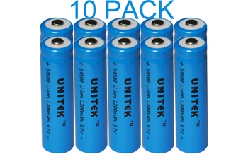 

20% OFF UNITEK ICR 3.7v 14500 li-ion battery 1200mah aa size rechargeable lithium ion cell for laser flashlight torch