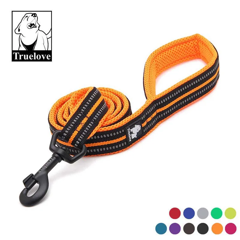 

Truelove Soft Dog Pet Leash in Harness and Collar Reflective Nylon Mesh Walking Training 11 Color 200cm Length Walking Training