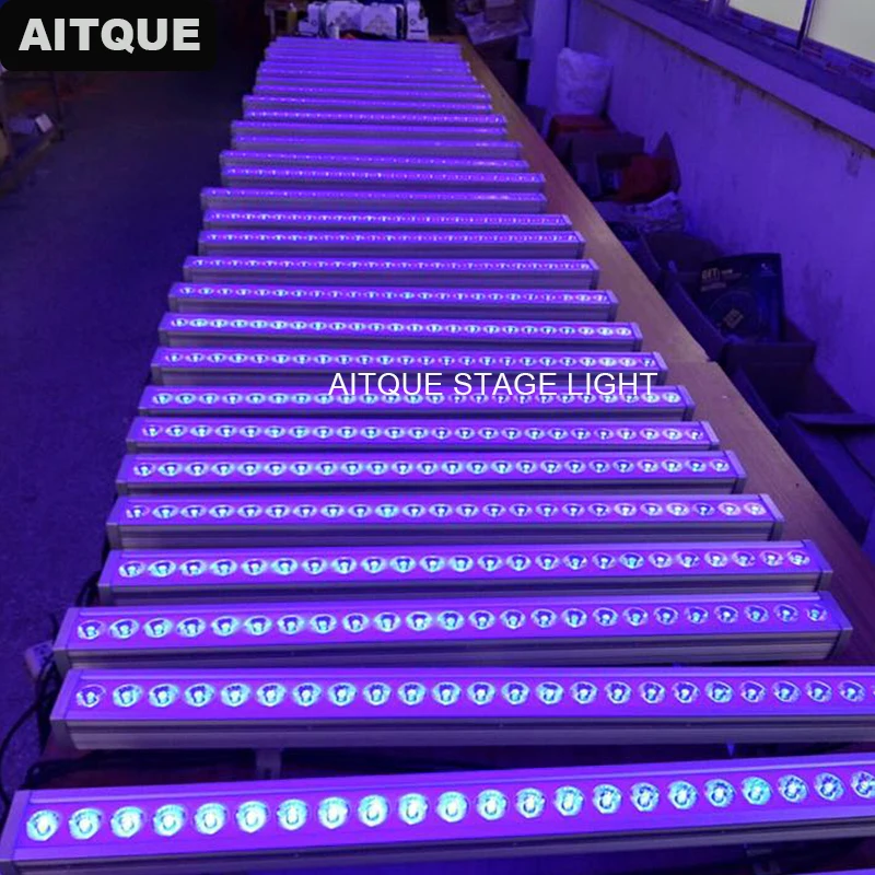 

(24lot/CASE)Digital led bar display waterproof led bar dmx 512 light waterproof 24x3w rgbw linear wall lights outdoor