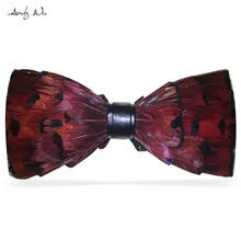 Модный взрослый женский красный галстук-бабочка женский галстук-бабочка с перьями мужские свадебные ручной работы мужские галстуки Свадебный дизайнерский галстук Papillon