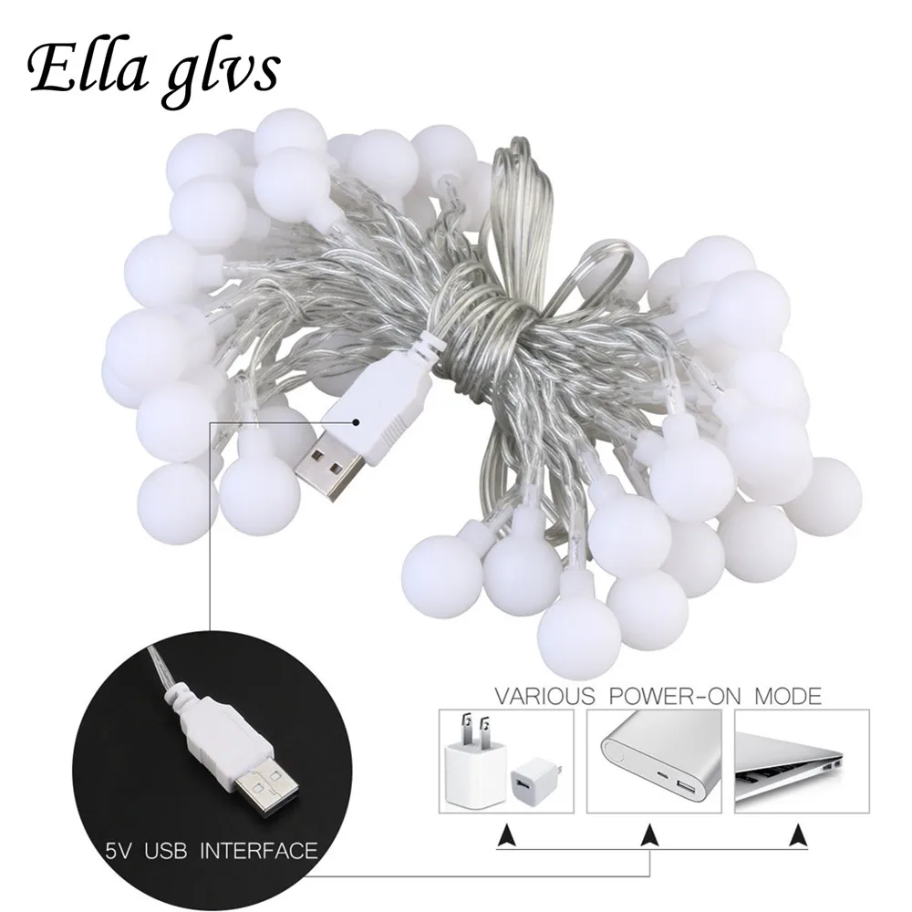 

Holiday String Lights DC5V USB Power 33 Ft/10m Indoor Outdoor LED String Lights For Gardens Bedroom Home Wedding Christmas