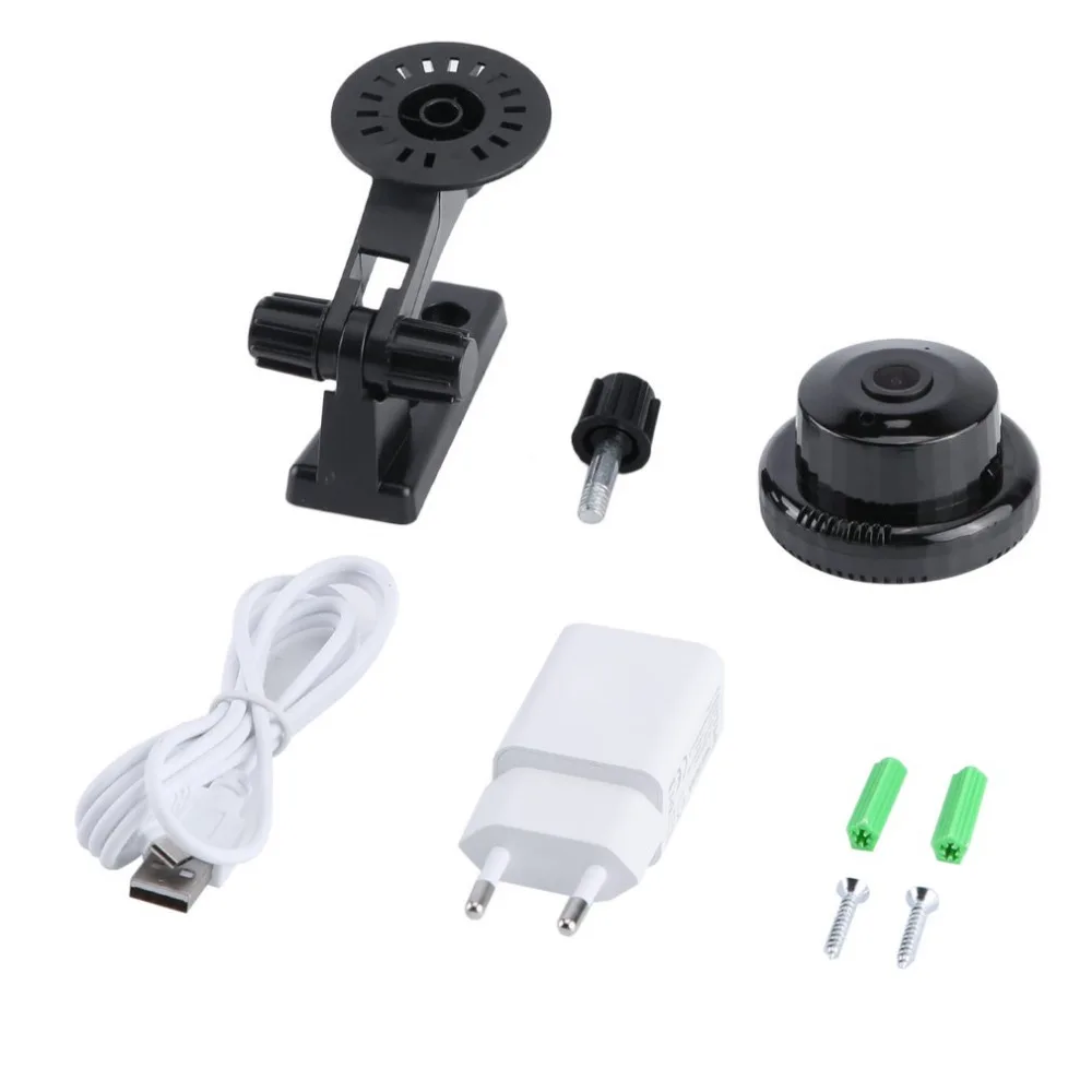 

960p Inteligent HD Wifi Wireless Wide-Angle 180 Degree IP Camera Home Security Monitoring Night Vision Mini Camera EU Plug