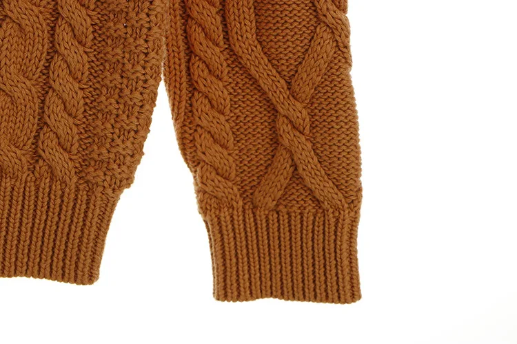 Зимний Теплый детский свитер для мальчиков и девочек, Вязаный Пуловер детский утепленный свитер свитера для мальчиков и девочек от 1 до 7 лет