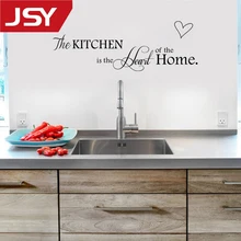 Jiangs Yu 1 PC New Kitchen is Heart of the Home Letter Pattern Wall Sticker PVC Removable Home Decor DIY wall art Jiangs Yu 1 PC New Kitchen is Heart of the Home Letter Pattern Wall Sticker PVC Removable Home Decor DIY wall art