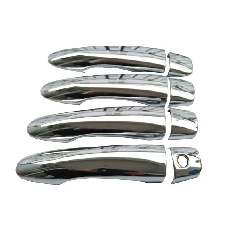 Chrome Door Knobs Caps Stainless Steel Ikey for kadjar Nissan Qashqai II j11 11//2013 />