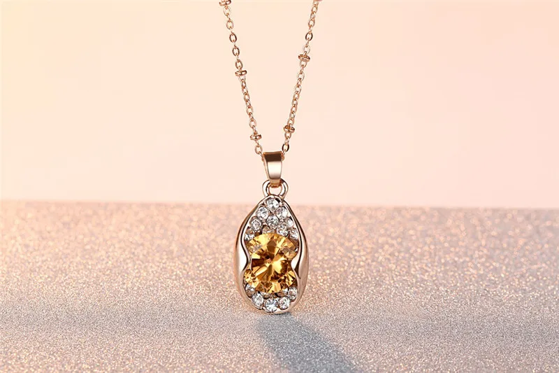 Classic Zircon Shining AAA Austria Crystal & Rhinestone Necklaces & Pendants Statement Chain Necklace Woman Anime collares (8)