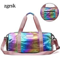 Laser Fitness Colorful Travel Bags Women Gym Duffle Weekend Bag Ladies Carry On Luggage Tote Waterproof Training Duffe Bag Laser Fitness Colorful Travel Bags Women Gym Duffle Weekend Bag Ladies Carry On Luggage Tote Waterproof Training Duffe Bag