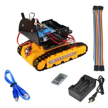 2 layer Line tracing smart carDamping balance Tank Robot Chassis Platform high power Remote Control DIY crawle shock absorption