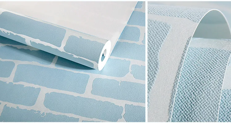 Environment protection 3d Retro thickening false brick pattern non-woven background wallpaper livingroom restaurant high-end