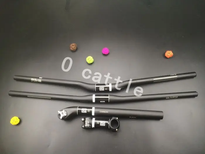 

Climbing handlebar mountain bike full carbon 3K texture 31.8mm diameter + saddle + clamp bicycle accessories parts