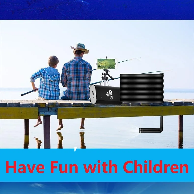 Portátil wi fi pesca finder inspeção hd
