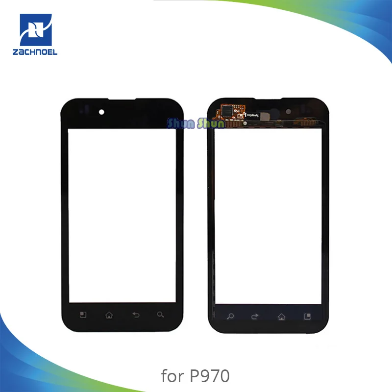 

4.0'' P970 Touch Panel for LG Optimus P970 Touch Screen Digitizer Sensor Front Glass Lens Black White Replacement Parts