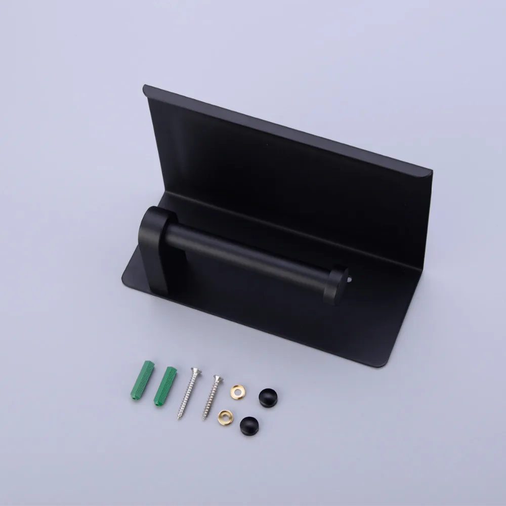 Online AODEYI Schwarz Edelstahl Papier Box Rollen Halter Wc Papier Halter Tissue Box Bad Zubehör Matte Schwarz Oder Chrom