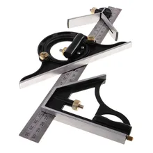 ГОРЯЧАЯ 300 мм Профессиональный Плотницкий инструмент комбинированный квадратный угол линейка из нержавеющей стальной транспортир Многофункциональный измерительный инструмент